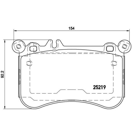 Product of Brembo P50098 Brake Pad - Set Of 4 