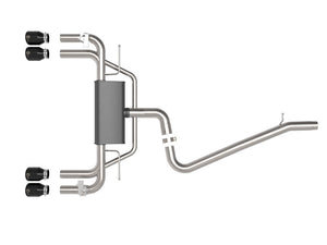 Product of Advanced FLOW Engineering 49-36442-B Mach Force XP Cat Back System Single Exhaust System Kit 