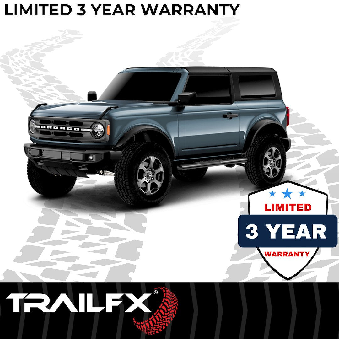 Product of TrailFX A1556T TFX 4" Oval Tube Side Steps Nerf Bar With Surface Steps 