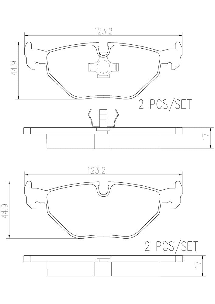 Product of Brembo P06013N Brake Pad - Set Of 4 
