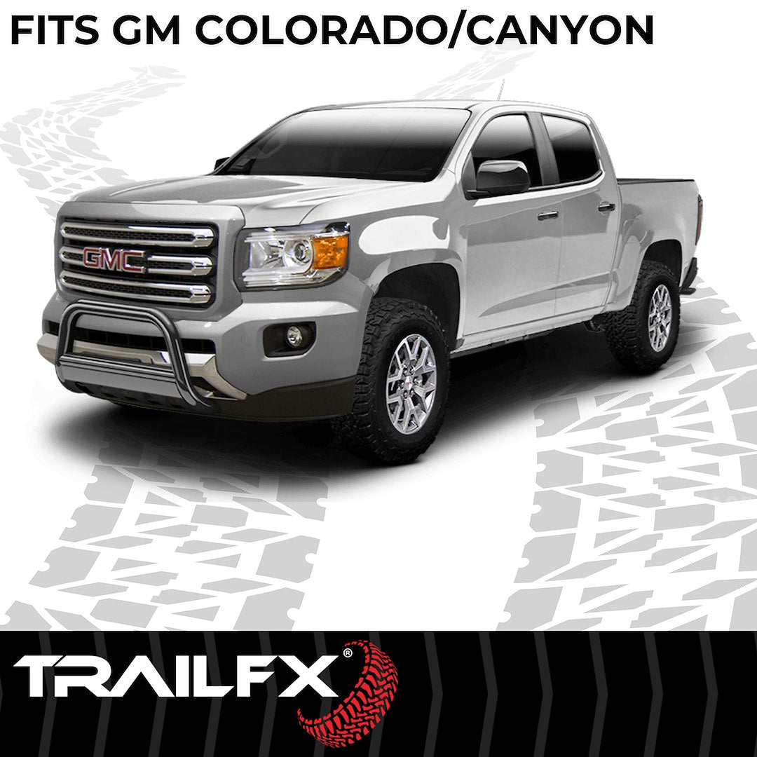 Product of TrailFX B0029B Bull Bar Black Powder Coated 3 Inch Yes with skid plate 