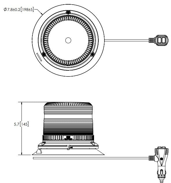 Ecco Electronic 7945a-Vm Warning Light||7945a-Vm_2.Jpg||87||e517945avm||1663593