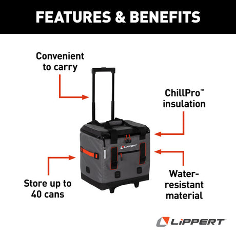 Product of Lippert Components Adventure Pro Beverage Cooler 37 Quart 2021099917 