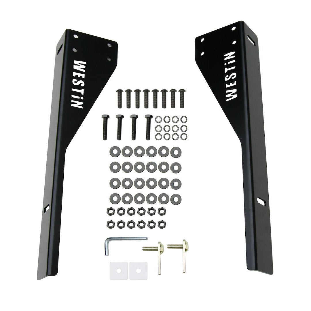 Product of Westin Automotive 57-8005 Bolt-On Black Powder Coated Bar Style Headache Rack 