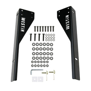 Product of Westin Automotive 57-8005 Bolt-On Black Powder Coated Bar Style Headache Rack 