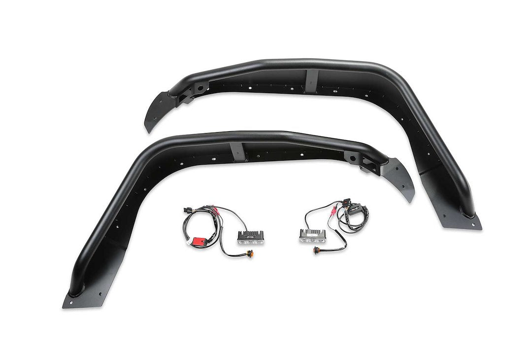 Product of Fabtech Motorsports FTS24212 Non-Exposed Fasteners Black Fender Flare - Set Of 2 