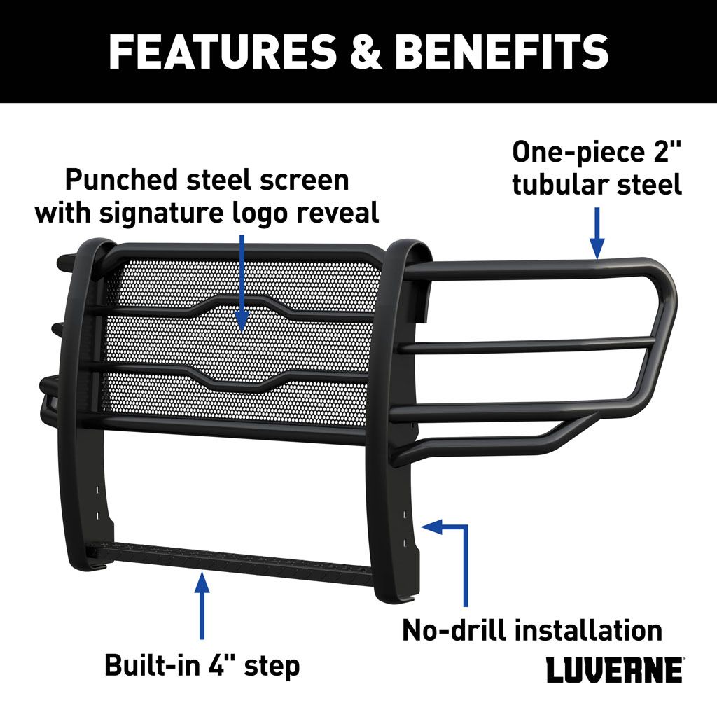 Product of Luverne 321800 Grille Guard 1-Piece Black Powder Coated 