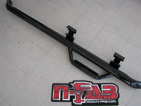 Product of N-Fab F9946RC Cab Length Nerf Bar With Drop Down Steps 