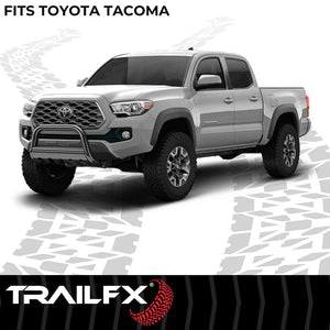 Product of TrailFX B0030B Bull Bar Black Powder Coated 3 Inch Yes with skid plate 