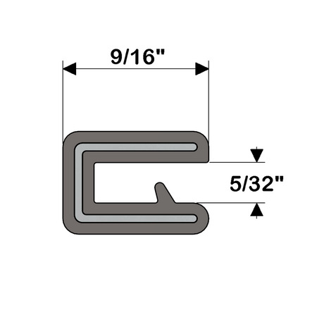 Product of Taco V30-1005b25-1 Boat Edge Trim