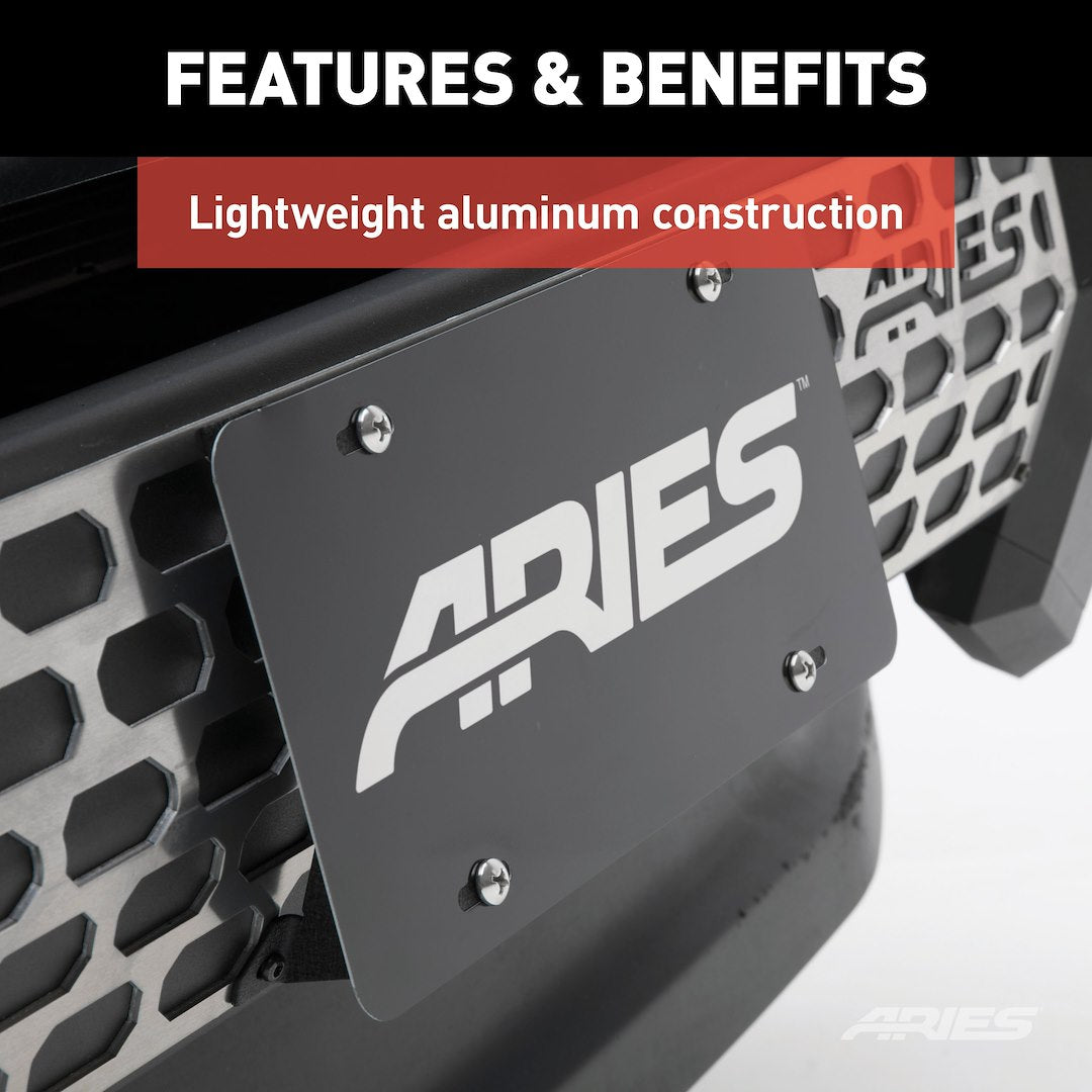 Aries 2169000 License Plate Bracket||2169000_3008x1990_Fe.Jpg||91||a1s2169000||1018352
