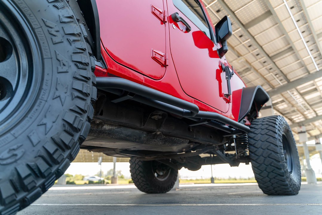 Product of DV8 Offroad SRJK-08 OE Plus Nerf Bar With Surface Steps 