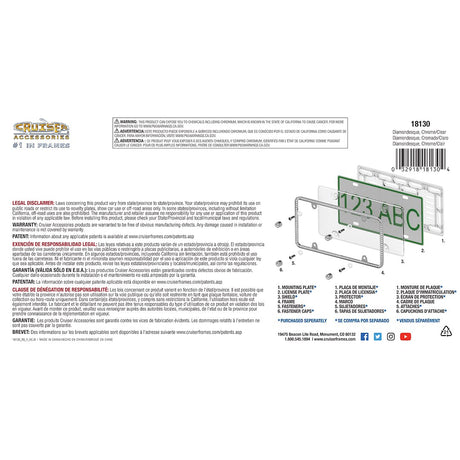 Product of Cruiser 18130 License Plate Frame