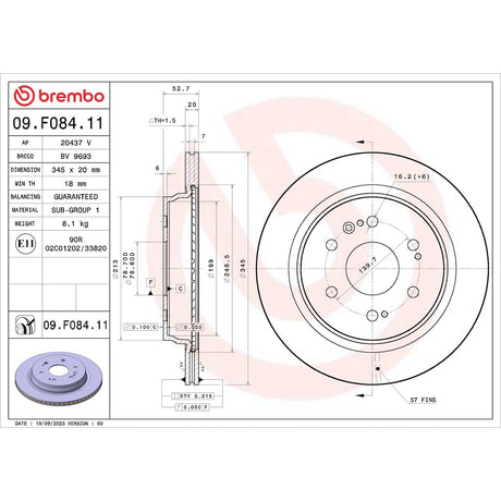 Brembo 09.F084.11 Brake Rotor||09.F084.11_Drw.Jpg||85||brm09f08411||1754881