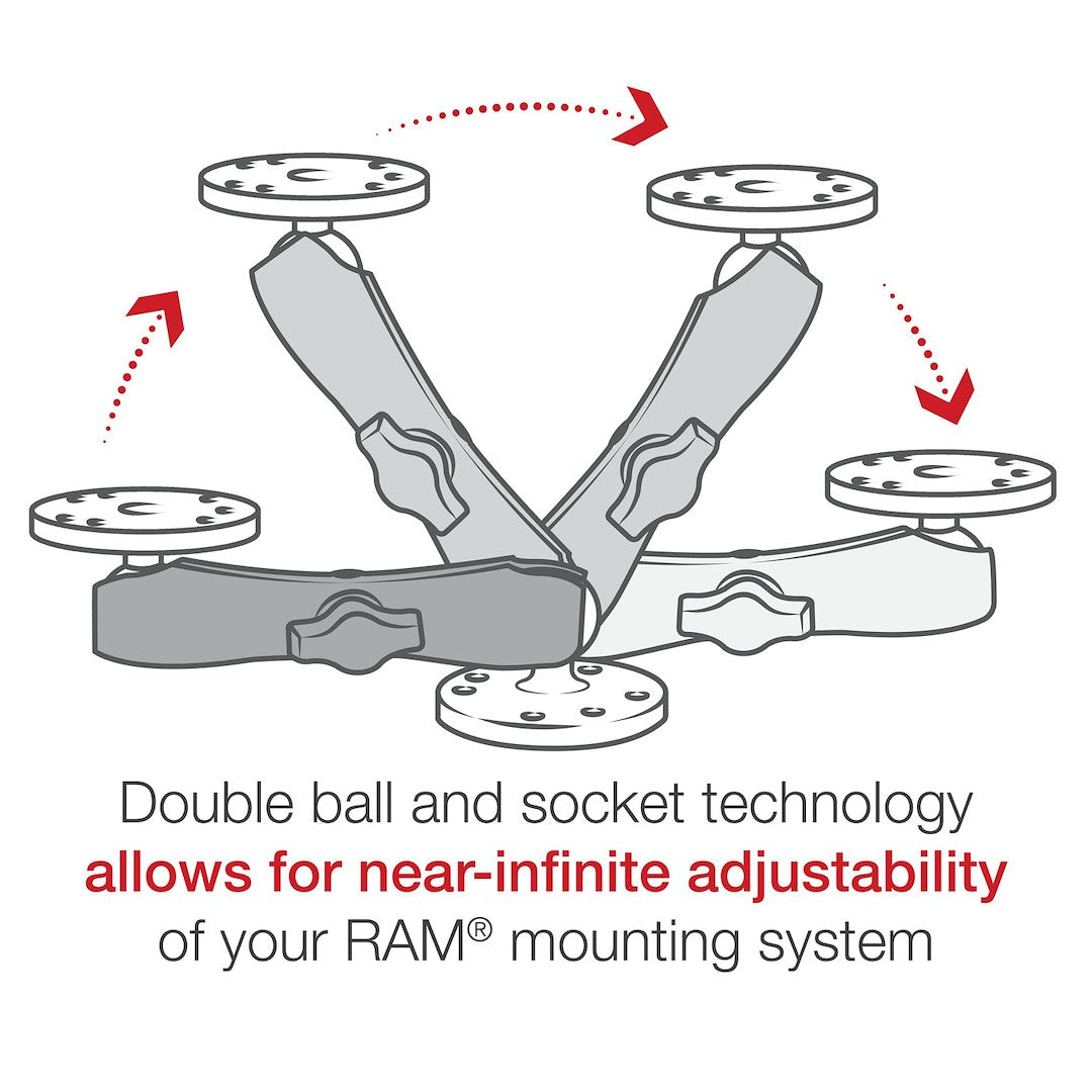 Product of Ram Mounts Ram-B-201u-C Mobile Electronics Device Mount Arm