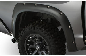 Product of Bushwacker 30918-02 Pocket Style/ Exposed Fasteners Black Fender Flare - Set Of 4 