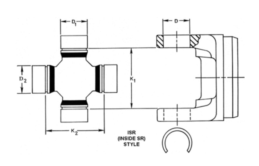 Dana/ Spicer 5-7166x Universal Joint||5-7166x_4.Png||89||dsp57166x||1094109
