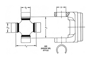 Dana/ Spicer 5-7166x Universal Joint||5-7166x_4.Png||89||dsp57166x||1094109