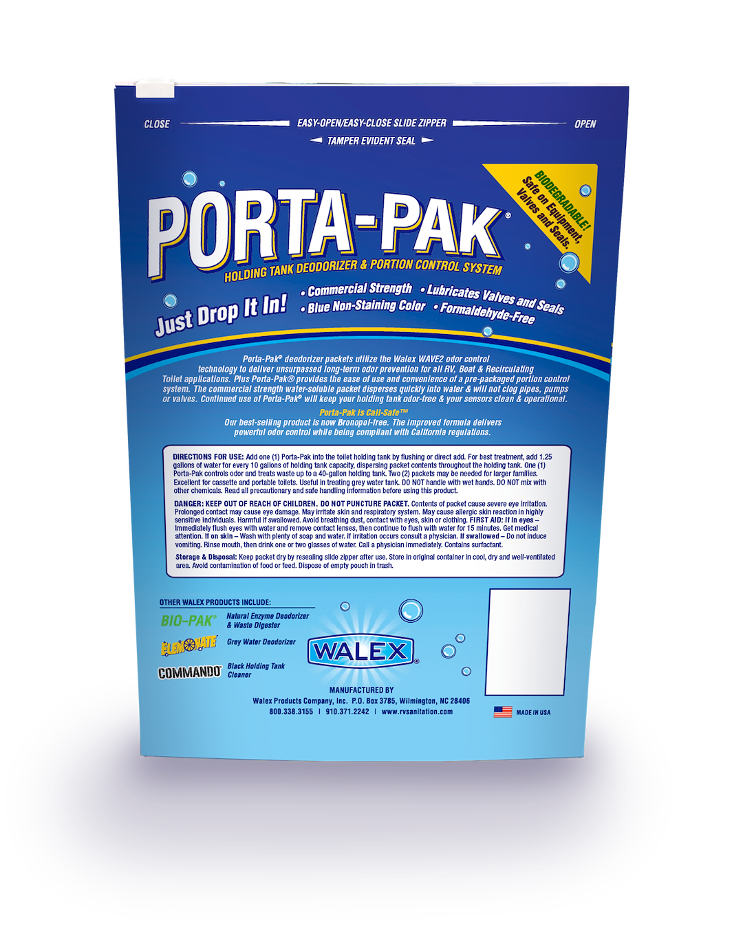 Product of Walex PPSGBG Waste Holding Tank Treatment for Tanks 
