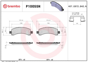 Brembo P10055n Brake Pad||p10055n_2.Jpg||86||brmp10055n||2091653