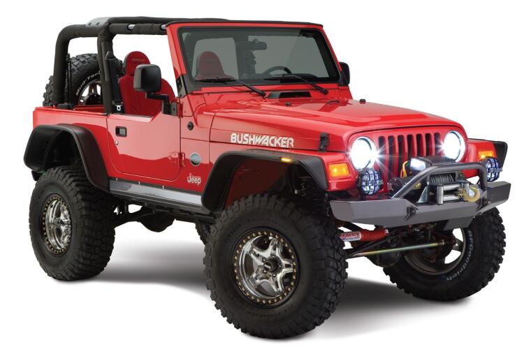 Product of Bushwacker 10920-07 Non-Exposed Fasteners Black Fender Flare - Set Of 4 