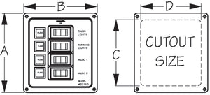 Sea Dog 422010-1 Switch Panel||422010-1_1.Jpg||86||sdg4220101||891320