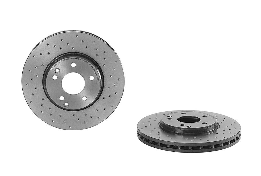 Product of Brembo 0983042XC02 Xtra Vented Cross Drilled 1 Piece Brake Rotor 