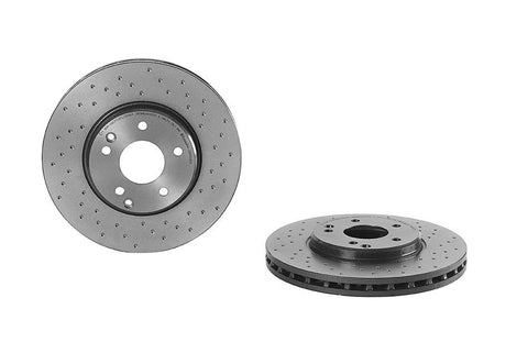Product of Brembo 0983042XC02 Xtra Vented Cross Drilled 1 Piece Brake Rotor 
