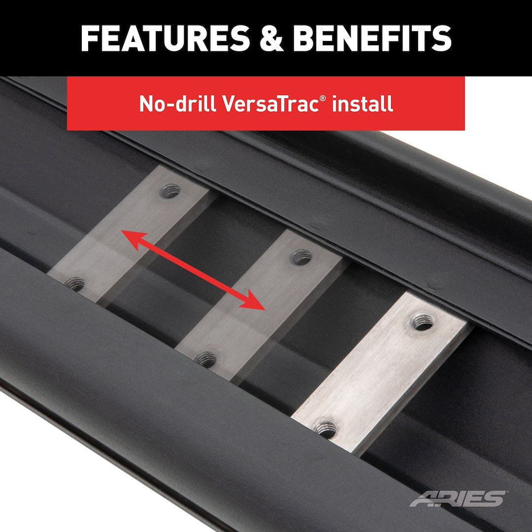 Product of Aries 2057975 Black Powder Coated Running Board 