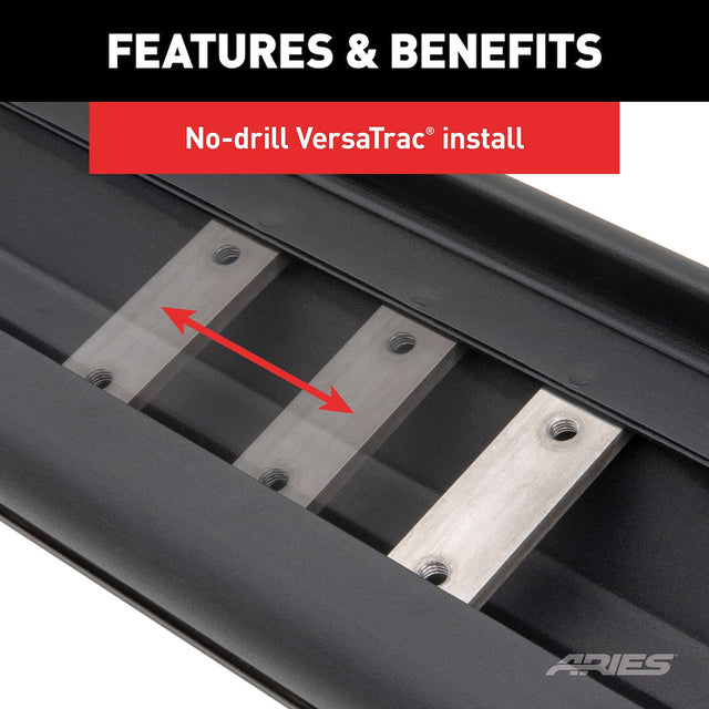 Product of Aries 2057975 Black Powder Coated Running Board 