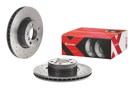 Product of Brembo 09B5701XC02 Xtra Vented Cross Drilled 1 Piece Brake Rotor 