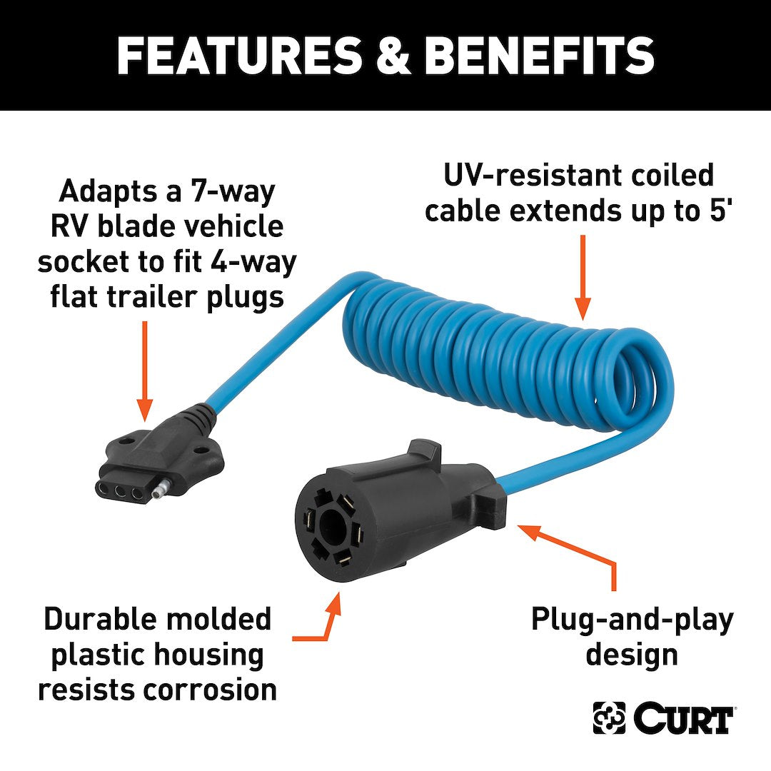 Product of Curt 57271 Trailer Wiring Connector Adapter