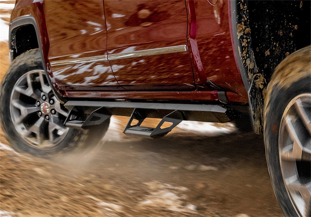 Product of N-Fab PRT1458R-TX Predator Pro Nerf Bar With Drop Down Steps 