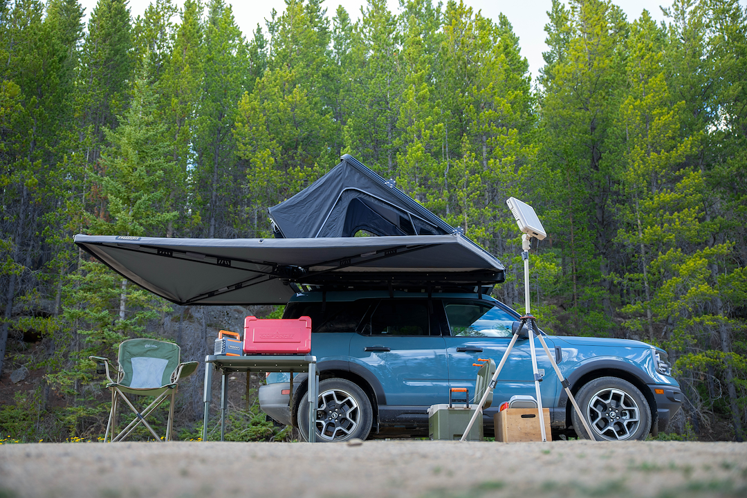 Product of Freespirit Recreation 400-RSQUICKSETAWNING SUV/Pickup Overlanding Manual Awning , Gray Solid 