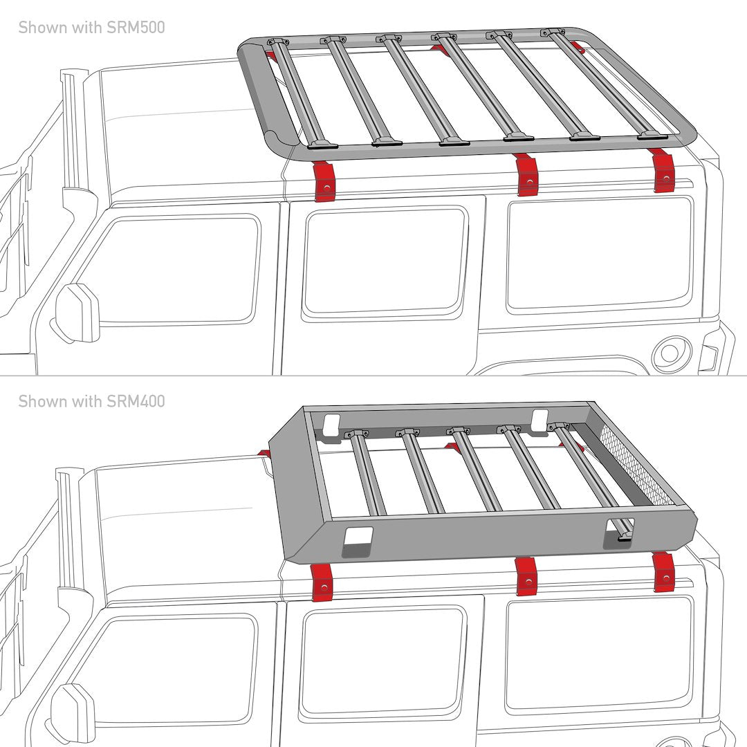 Product of Go Rhino 5910011t Roof Basket Mounting Kit