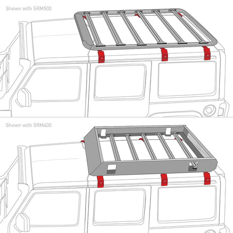 Product of Go Rhino 5910011t Roof Basket Mounting Kit