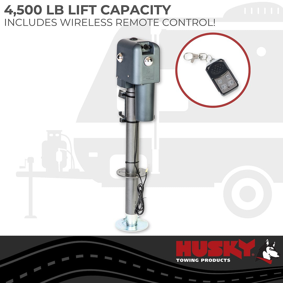 Product of Husky Towing 87641 4500 Pound Electric Trailer Tongue Jack 