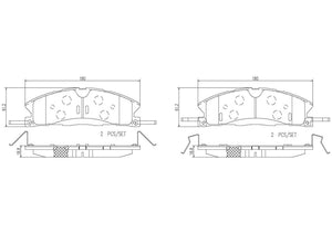 Product of Brembo P24178N Brake Pad - Set Of 4 