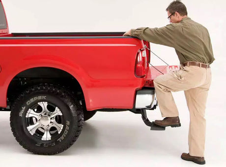 Product of Amp Research 75327-01A Black Powder Coated Aluminum Truck Step