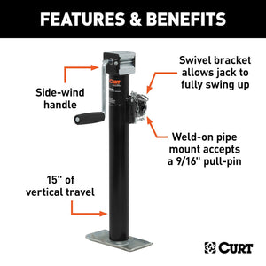 Curt 28324 Trailer Tongue Jack||28324_3008x1990_Fa.Jpg||87||c9328324||2241564