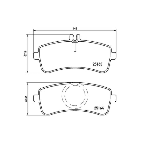 Product of Brembo P50125 Brake Pad - Set Of 4 