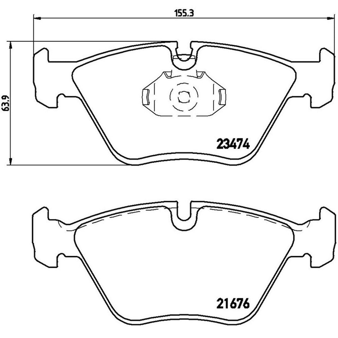 Product of Brembo P06042 Brake Pad - Set Of 4 