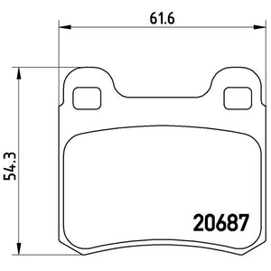 Product of Brembo P50013 Brake Pad - Set Of 4 
