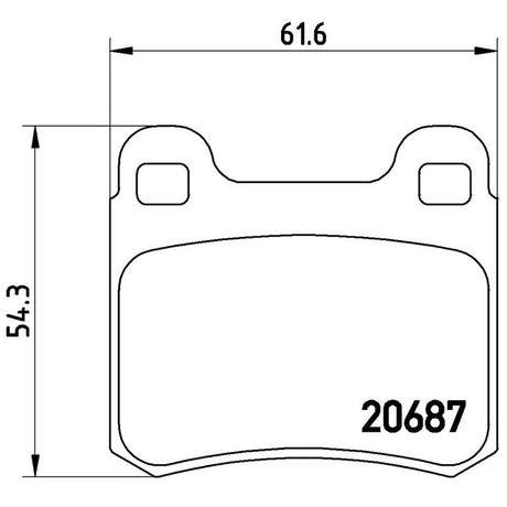 Product of Brembo P50013 Brake Pad - Set Of 4 