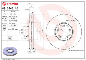 Brembo 09c24310c02 Brake Rotor||09c24310c02_4.Jpg||89||brm09c24310||1684275