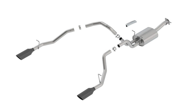 Product of Borla 140758BC Touring Cat Back System Single Exhaust System Kit 