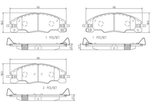 Product of Brembo P24163N Brake Pad - Set Of 4 
