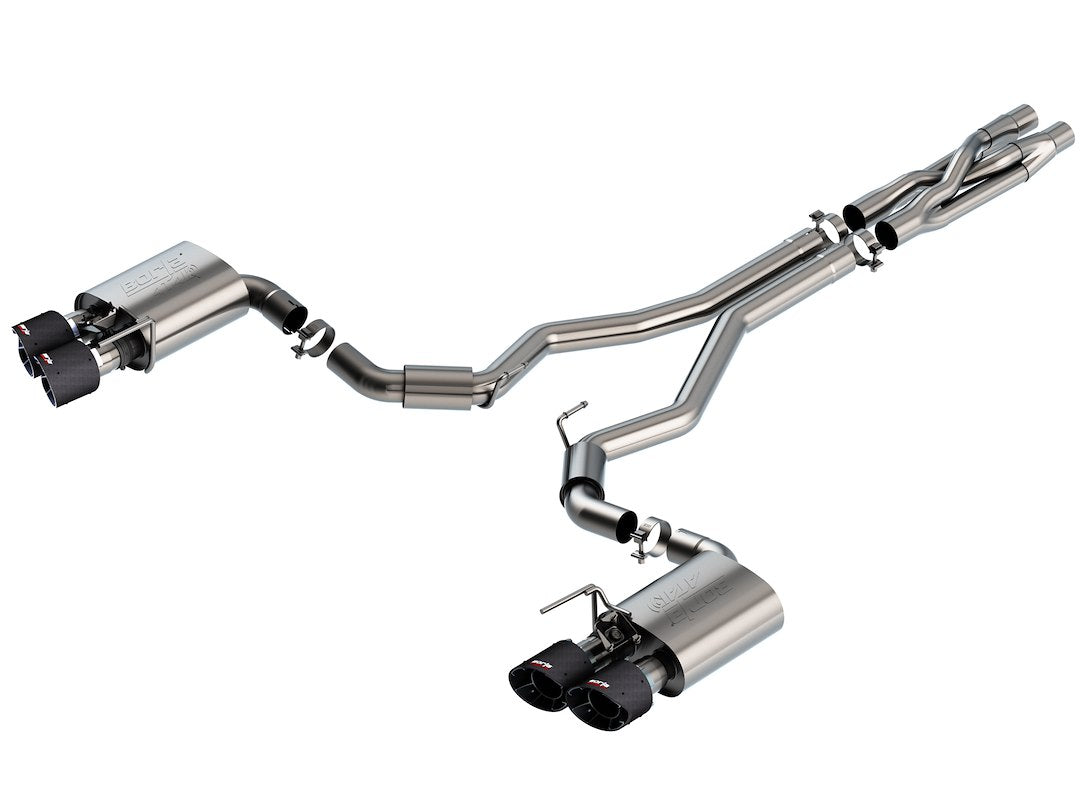 Product of Borla 140837CF ATAK ® Series Cat Back System Dual Exhaust System Kit 