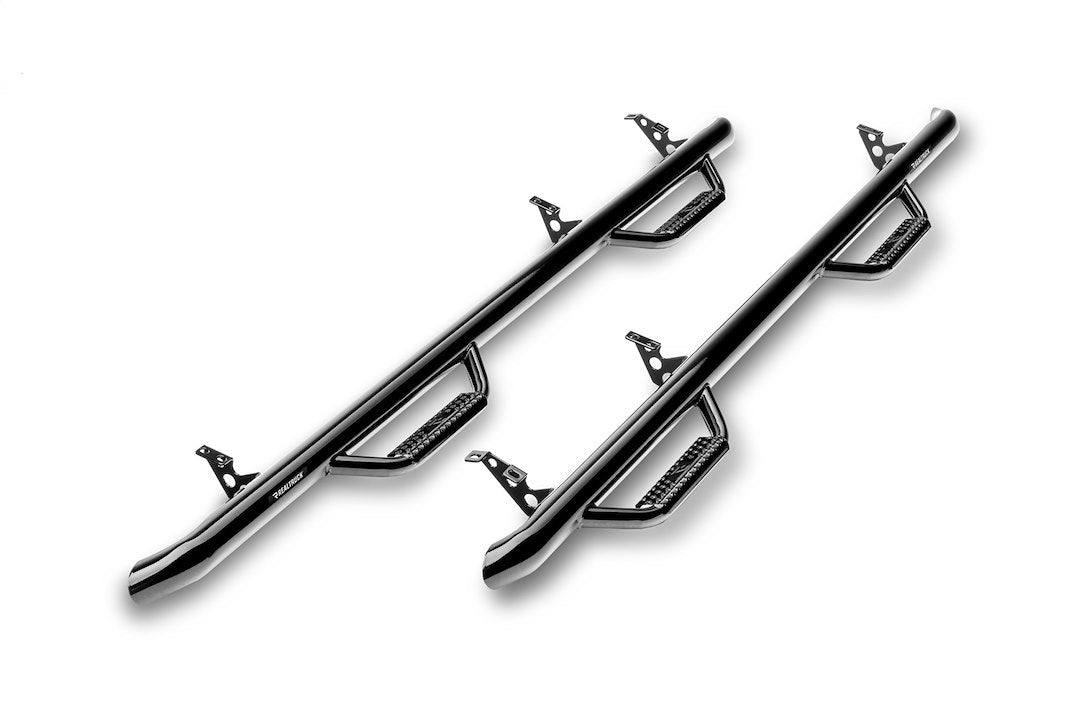 Product of N-Fab C0180CC Cab Length Nerf Bar With Drop Down Steps 