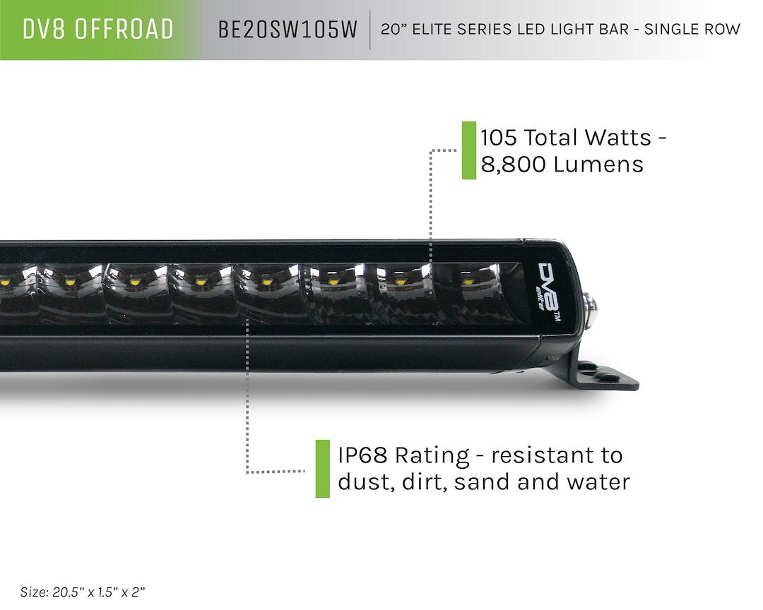 Product of DV8 Offroad BE20SW105W Light Bar 